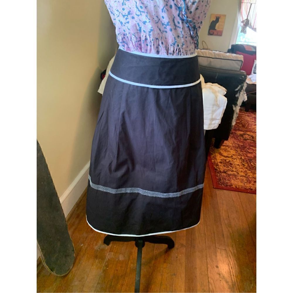 Talbots Black Cotton lined Skirt